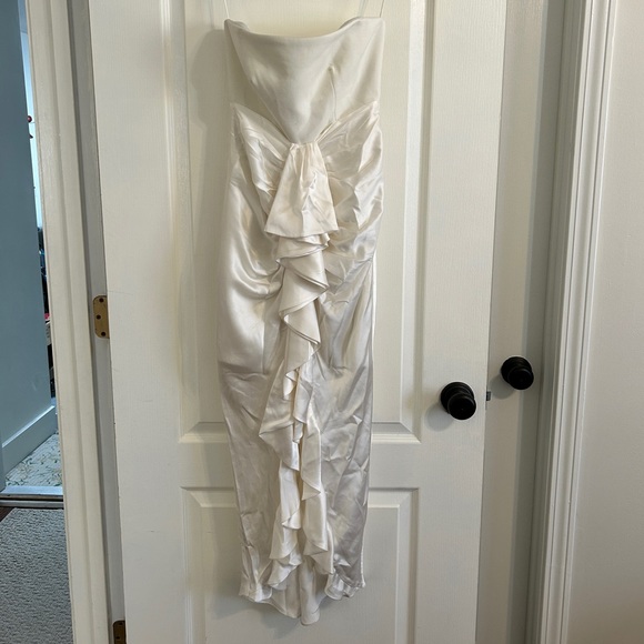 CLOSET CLOSING Cinq a Sept Georgiana Dress in Ivory White Sz 0 - Picture 7 of 8